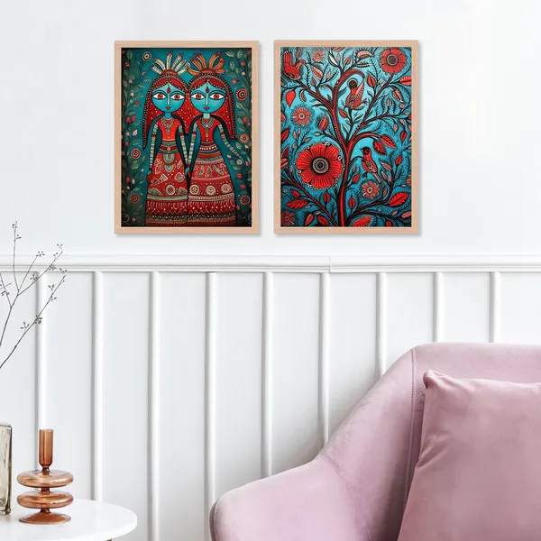 Sunset_Flower_Wall_Painting