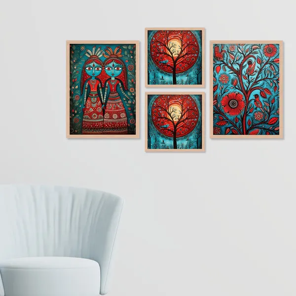 Sunset_Flower_Wall_Painting