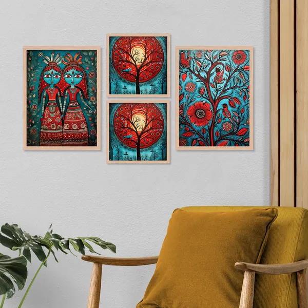 Sunset_Flower_Wall_Painting