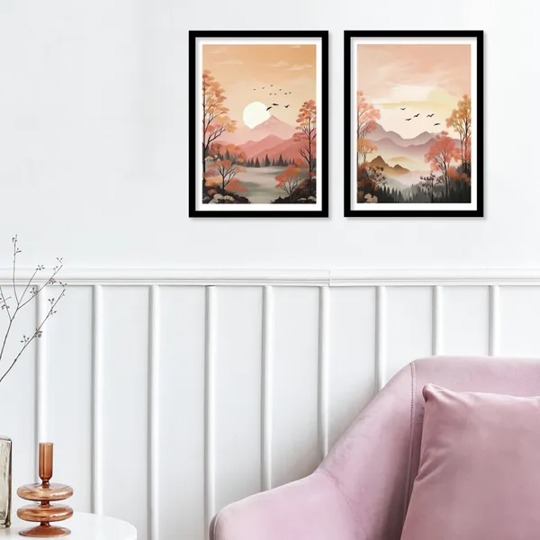 Sunset_View_In_Jungle_Wall_Art