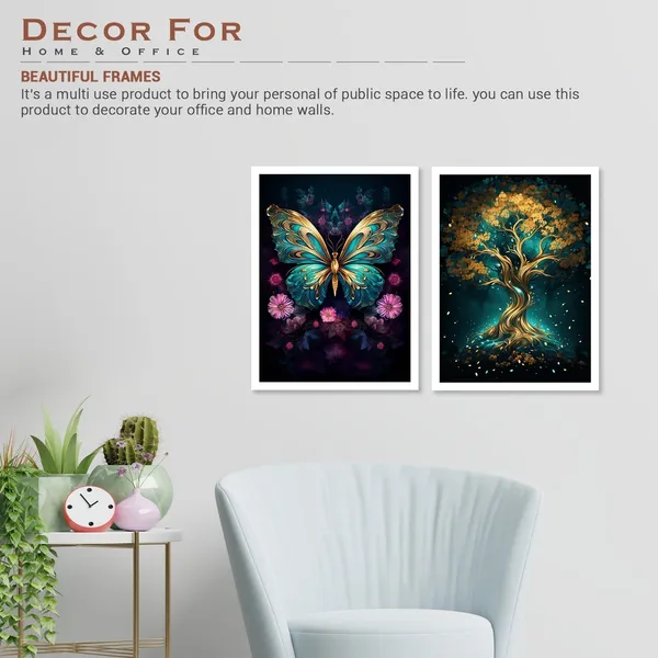 Golden_Butterfly_And_Golden_Tree_Wall_Art