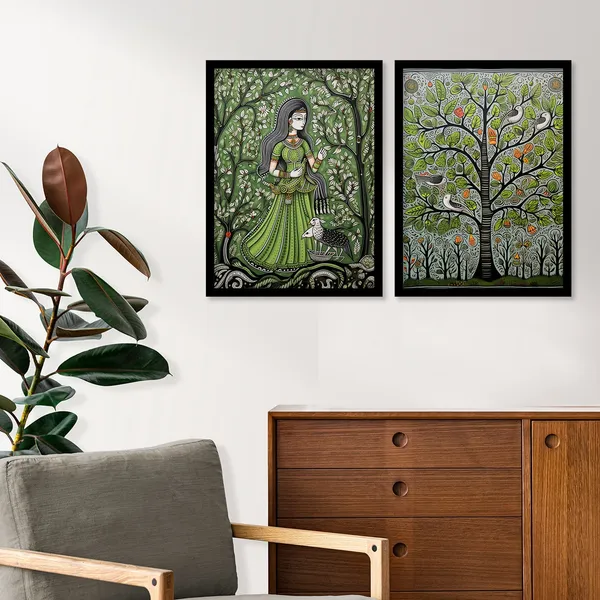Traditional_Madhubani_Framed