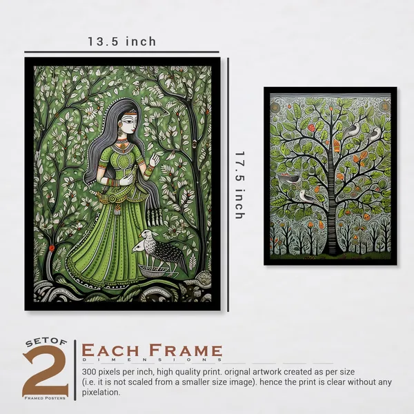 Traditional_Madhubani_Framed