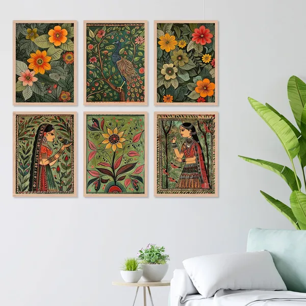 Beautiful_Lady_Art_And_Peacock