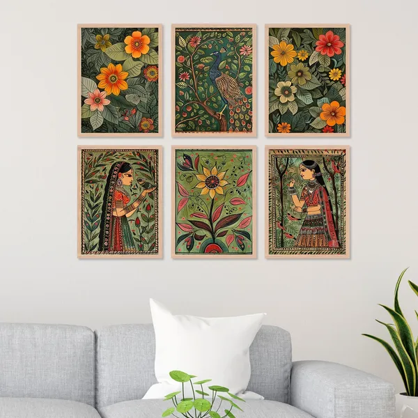 Beautiful_Lady_Art_And_Peacock