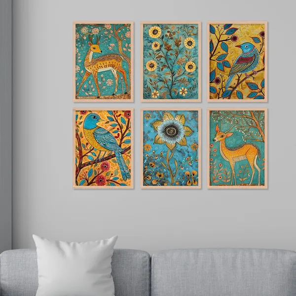 Yellow_Deer_With_Bird
