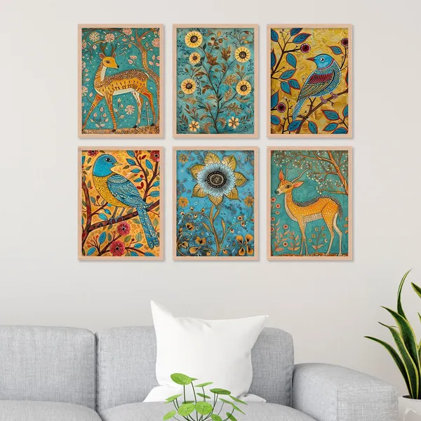 Yellow_Deer_With_Bird