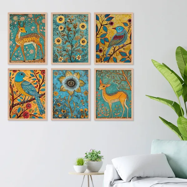 Yellow_Deer_With_Bird