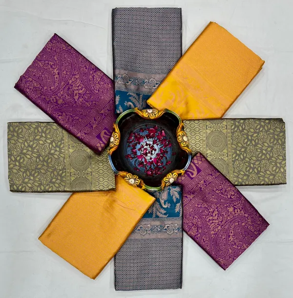 Yellow_Designer_Banarasi_Silk_Saree_Collection