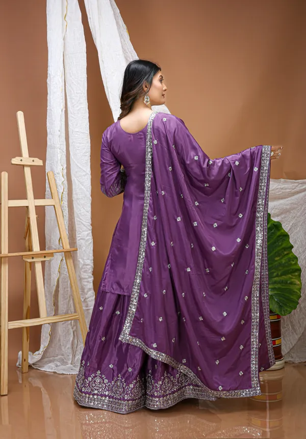 Purple_Embroidered_Kurti_Sharara_Set_With_Dupatta