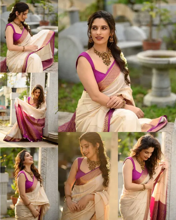Cream_Beautiful_Rich_Pallu_And_Jacquard_Work_Saree