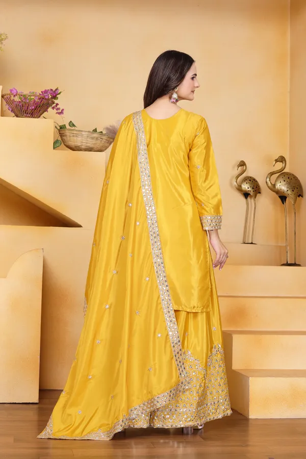 Yellow_Embroidered_Kurti_Sharara_Set_With_Dupatta
