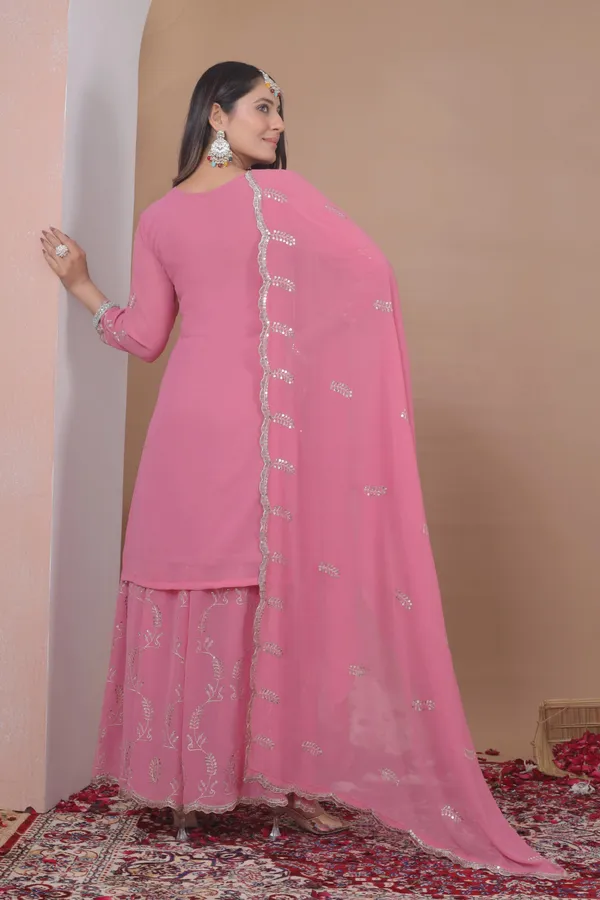 Light_Pink_Embroidered_Kurti_Sharara_Set_With_Dupatta