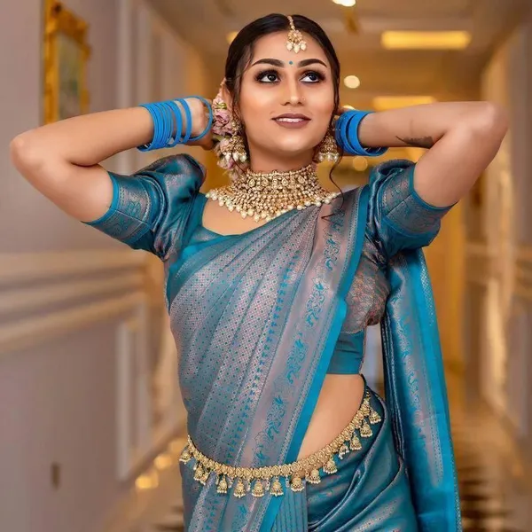 Blue_Designer_Banarasi_Silk_Saree_Collection