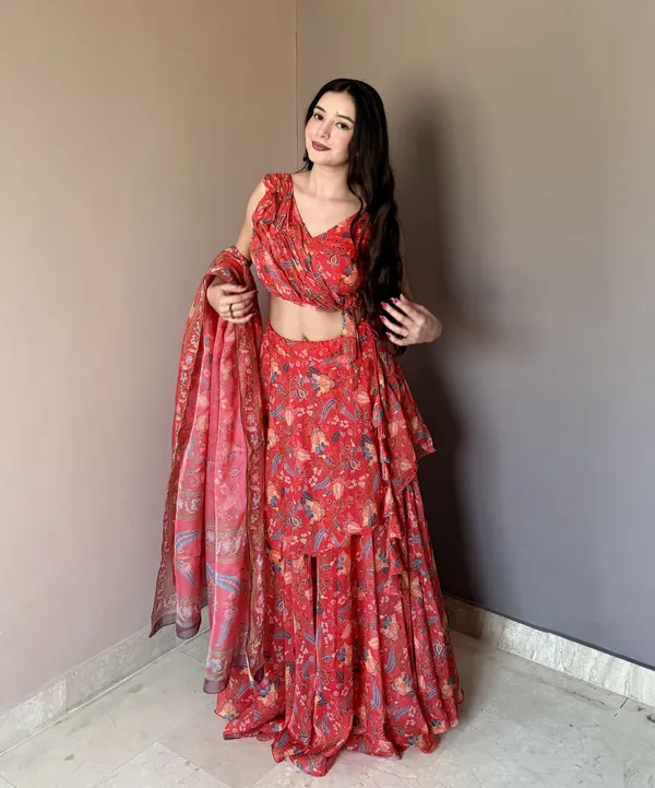 Red_Designer_Printed_Lehenga_Choli_With_Dupatta