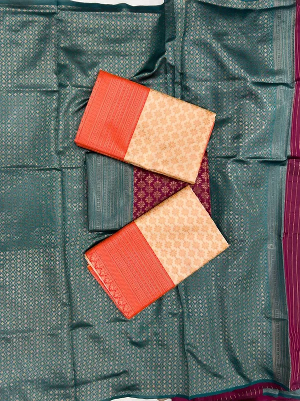 Multicolor_Beautiful_Rich_Pallu_And_Jacquard_Work_Saree