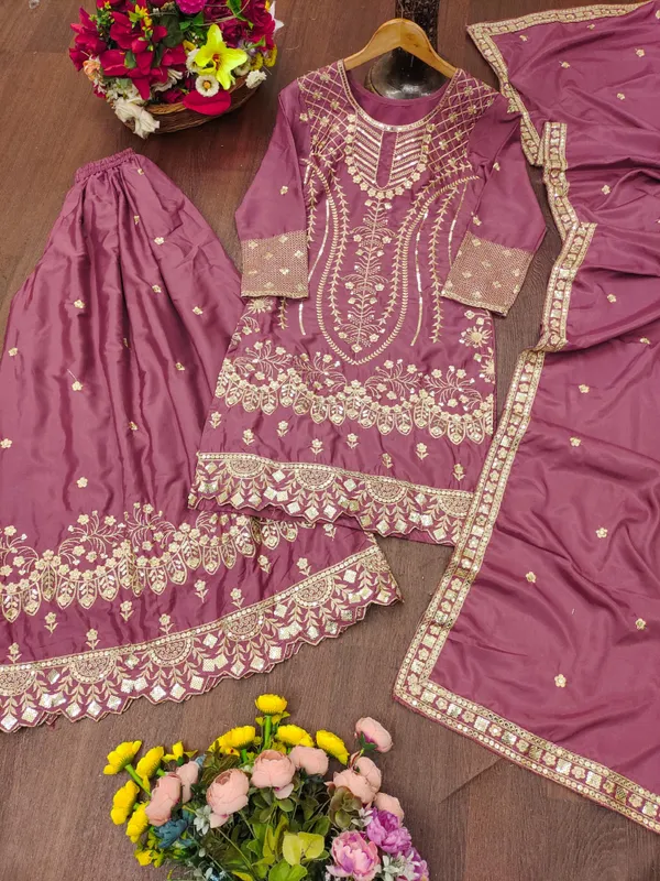 Dusty_Pink_Embroidered_Kurti_Sharara_Set_With_Dupatta