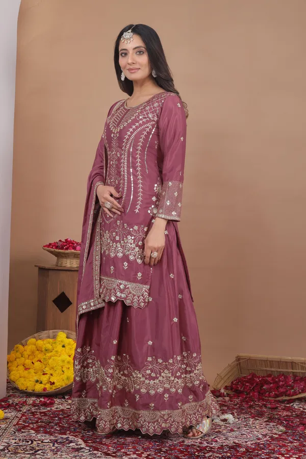 Dusty_Pink_Embroidered_Kurti_Sharara_Set_With_Dupatta