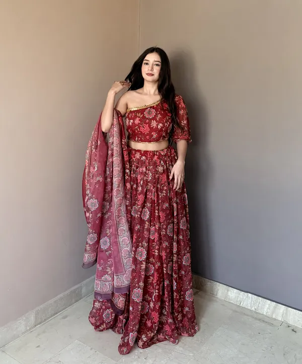 Maroon_Stylish_Printed_Lehenga_Choli