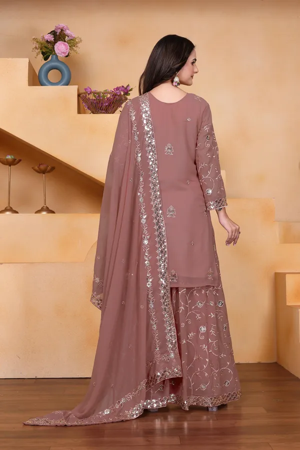 Dusty_Peach_Embroidered_Kurti_Sharara_Set_With_Dupatta
