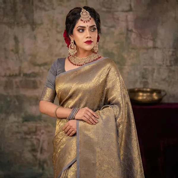Golden_Designer_Banarasi_Silk_Saree_Collection