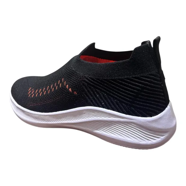 Black_Knit_Upper_With_Memory_Foam_Sole_Flat_Walking_Shoes_For_Men