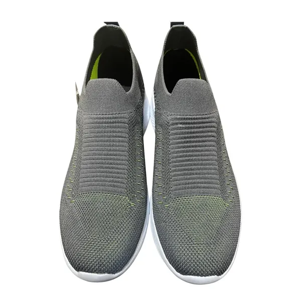 Dark_Gray_Knit_Upper_With_Memory_Foam_Sole_Flat_Walking_Shoes_For_Men