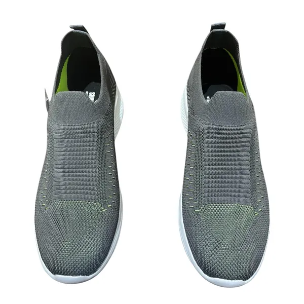 Dark_Gray_Knit_Upper_With_Memory_Foam_Sole_Flat_Walking_Shoes_For_Men
