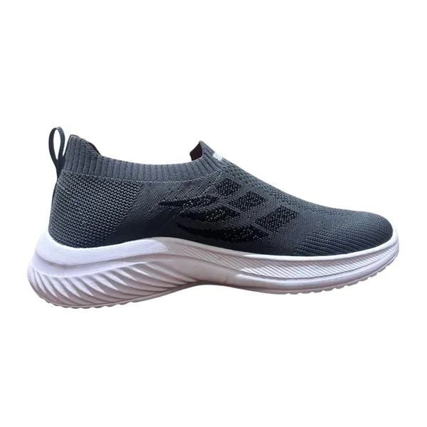 Grey_Knit_Upper_With_Memory_Foam_Sole_Flat_Walking_Shoes_For_Men