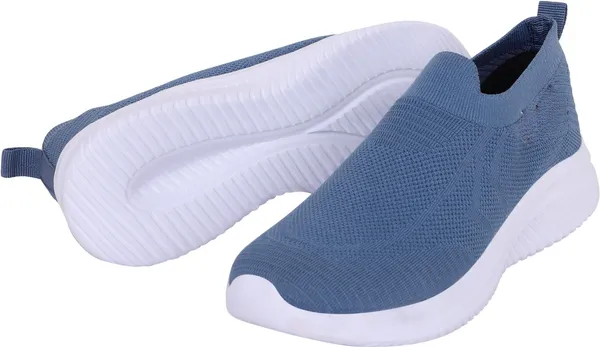 styvora_Women�s_Slip-On_Walking_Shoes_|_Lightweight_Breathable_Knit_Sneakers_for_Women_Slip_On_Sneakers_For_Women_(Blue)
