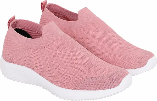 styvora_Women�s_Slip-On_Walking_Shoes_|_Lightweight_Breathable_Knit_Sneakers_for_Women_Slip_On_Sneakers_For_Unisex_(Pink_,_9)