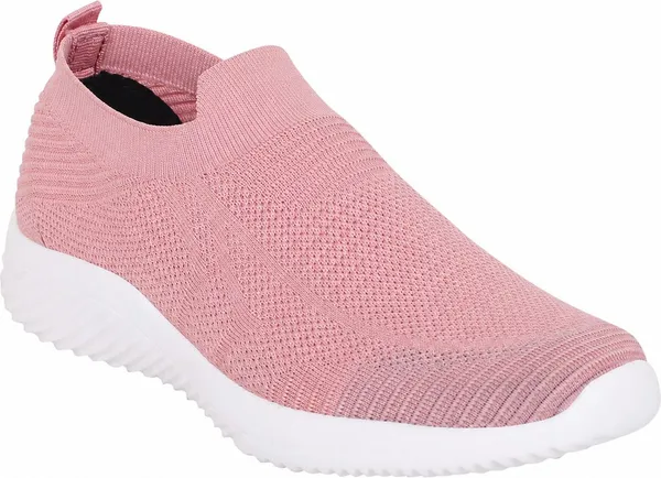 styvora_Women�s_Slip-On_Walking_Shoes_|_Lightweight_Breathable_Knit_Sneakers_for_Women_Slip_On_Sneakers_For_Unisex_(Pink_,_9)