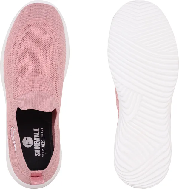 styvora_Women�s_Slip-On_Walking_Shoes_|_Lightweight_Breathable_Knit_Sneakers_for_Women_Slip_On_Sneakers_For_Unisex_(Pink_,_9)
