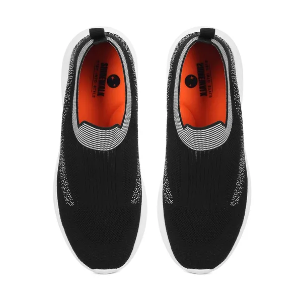 Black_Knit_Upper_With_Memory_Foam_Sole_Flat_Walking_Shoes_For_Men