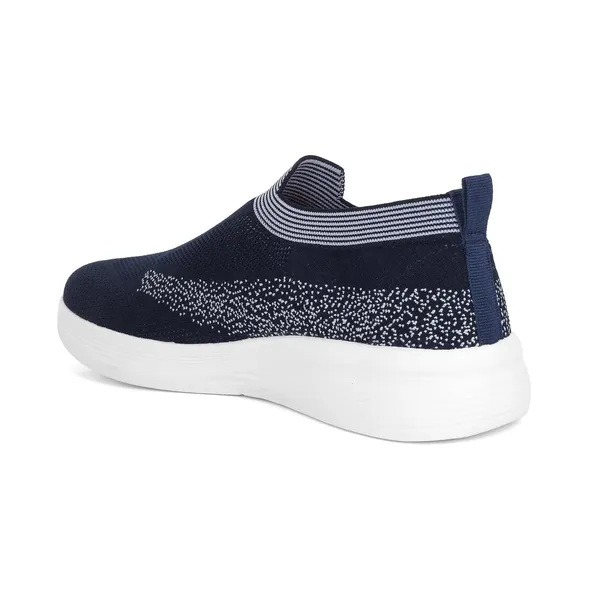 Navy_Blue_Knit_Upper_With_Memory_Foam_Sole_Flat_Walking_Shoes_For_Men