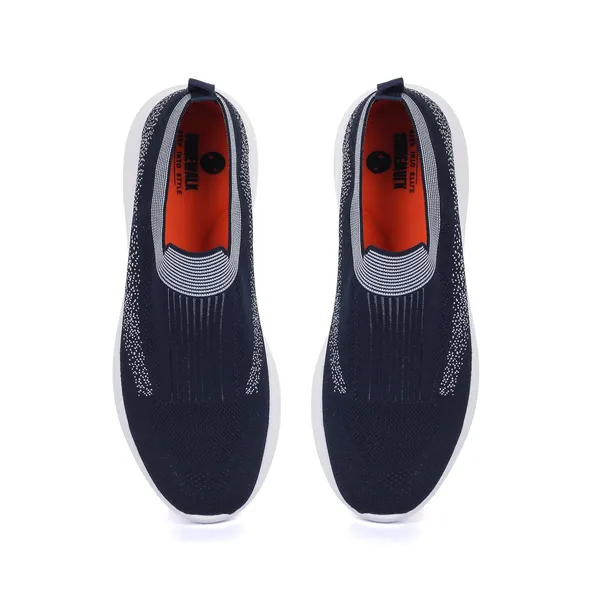 Navy_Blue_Knit_Upper_With_Memory_Foam_Sole_Flat_Walking_Shoes_For_Men