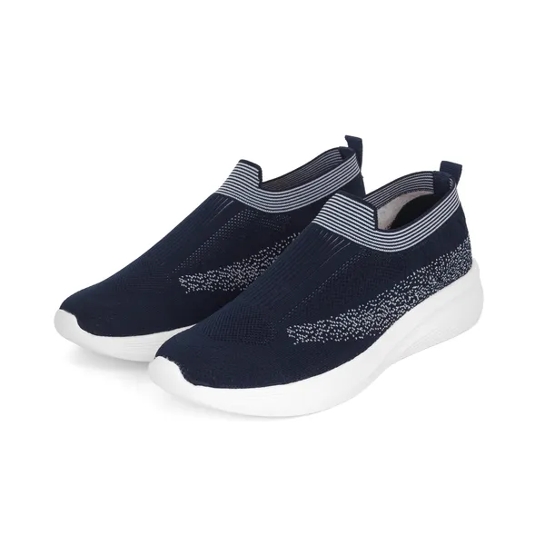 Navy_Blue_Knit_Upper_With_Memory_Foam_Sole_Flat_Walking_Shoes_For_Men