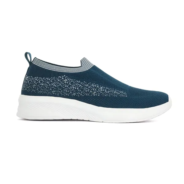 Teal_Knit_Upper_With_Memory_Foam_Sole_Flat_Walking_Shoes_For_Men