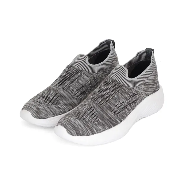 Dark_Gray_Knit_Upper_With_Memory_Foam_Sole_Flat_Walking_Shoes_For_Men