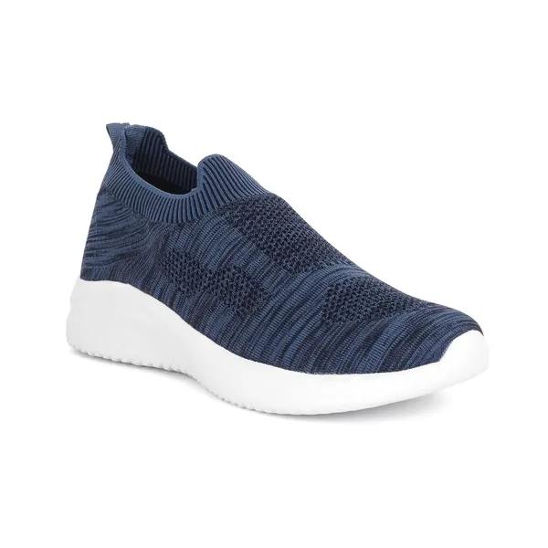 Navy_Blue_Knit_Upper_With_Memory_Foam_Sole_Flat_Walking_Shoes_For_Men