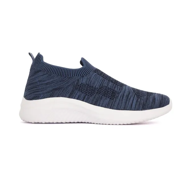 Navy_Blue_Knit_Upper_With_Memory_Foam_Sole_Flat_Walking_Shoes_For_Men