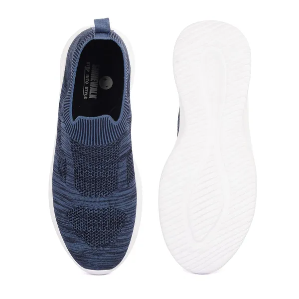 Navy_Blue_Knit_Upper_With_Memory_Foam_Sole_Flat_Walking_Shoes_For_Men