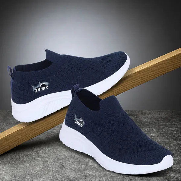 styvora_Women�s_Slip-On_Walking_Shoes_|_Lightweight_Breathable_Knit_Sneakers_for_Women_Slip_On_Sneakers_For_Unisex_(Dark_Blue_,_8)