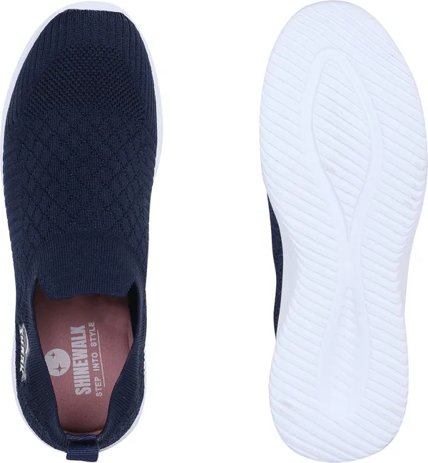 styvora_Women�s_Slip-On_Walking_Shoes_|_Lightweight_Breathable_Knit_Sneakers_for_Women_Slip_On_Sneakers_For_Unisex_(Dark_Blue_,_8)