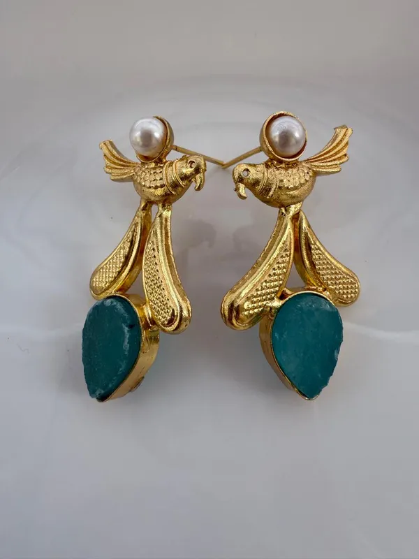 Multicolor_Gold_Plated_Brass_Earrings_For_Women