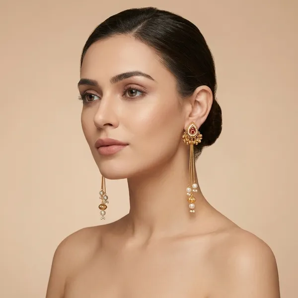White_And_Gold_Plated_Brass_Kashmiri__Earrings_with_moissanite_kundan_For_Women