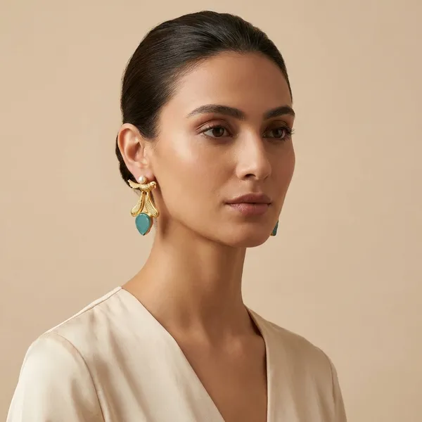 Multicolor_Gold_Plated_Brass_Earrings_For_Women
