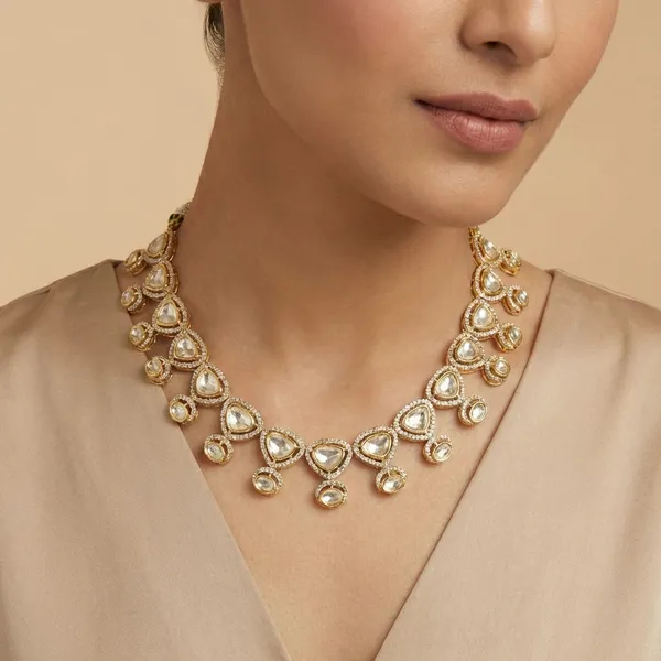 Gold_Plated_Brass_polki__Necklace_Set_With_Earrings_For_Women