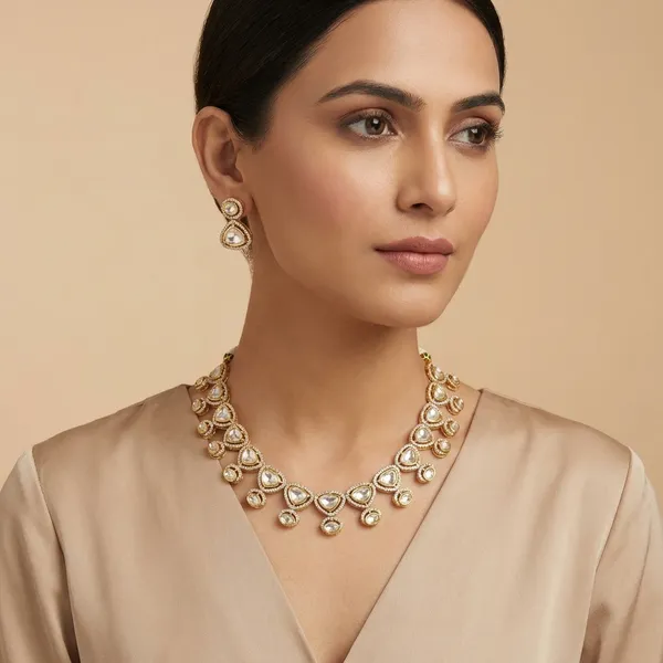 Gold_Plated_Brass_polki__Necklace_Set_With_Earrings_For_Women