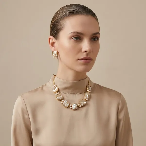 Gold_Plated_Brass_mother_of_pearl_Necklace_Set_With_Earrings_For_Women